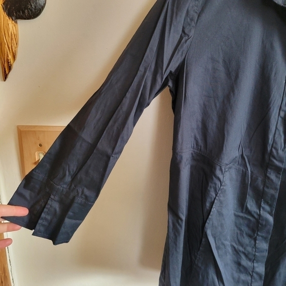 Habitat Long Sleeve Button Down Stretch Pockets Black Small S - Picture 8 of 11